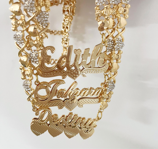 TEDDY BEAR NAME NECKLACE