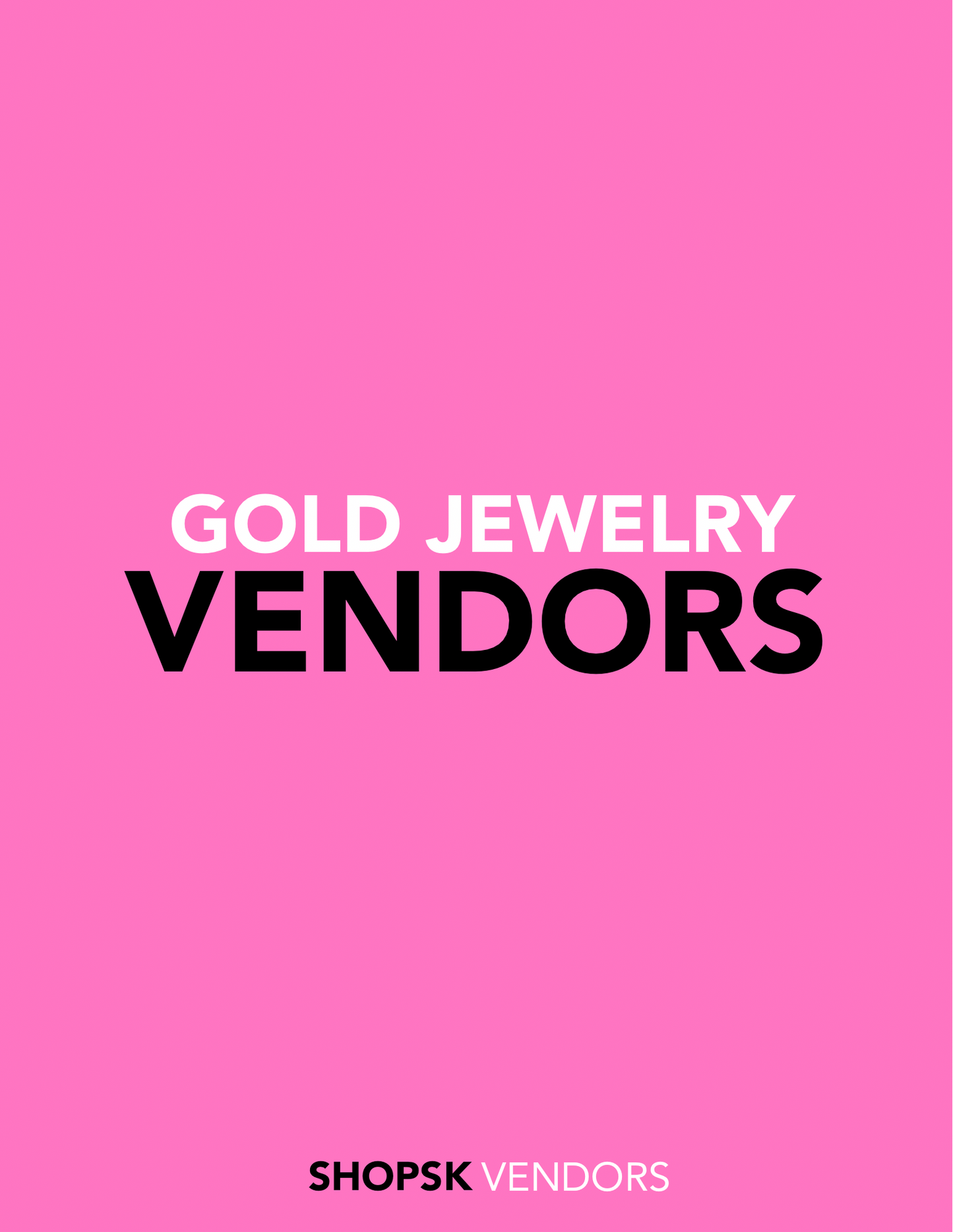 GOLD JEWELRY VENDORS