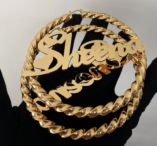 CUSTOM NAME EARRINGS