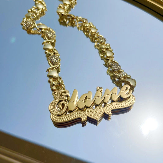 TEDDY BEAR NAME NECKLACE