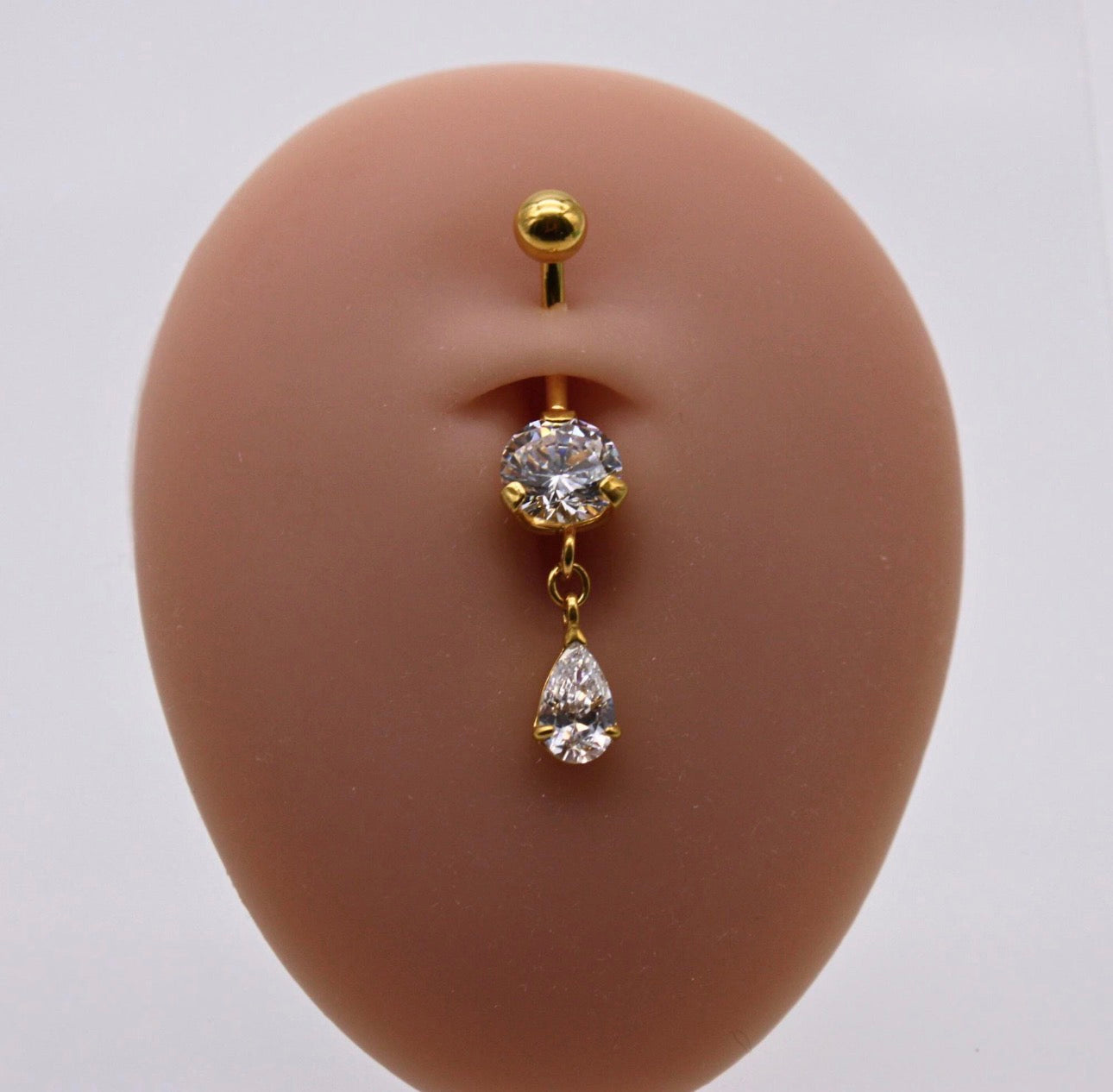 TEARDROP DANGLE BELLY RING