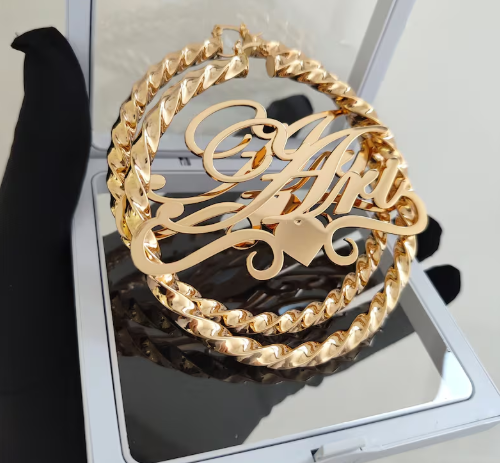 CUSTOM NAME EARRINGS