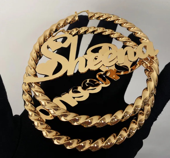 CUSTOM NAME EARRINGS